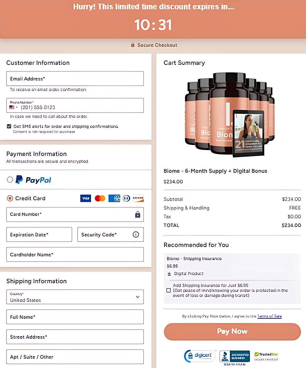 LeanBiome Order Page